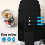 Devanti Capsule Coffee Pod Machine with Milk Frother, Black