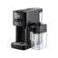 Devanti Capsule Coffee Pod Machine with Milk Frother, Black