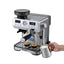 Devanti Coffee Machine Espresso Latte Maker with Grinder Milk Frother Steam Wand