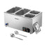 Devanti Commercial Food Warmer Bain Marie 4 Electric Buffet Pans