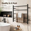 Devanti Electric Heated Towel Rail Rack 5 Bars Wall Mounted Clothes Dry Warmer