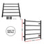 Devanti Electric Heated Towel Rail Rack 5 Bars Wall Mounted Clothes Dry Warmer
