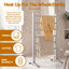 Devanti Electric Heated Towel Rail Rack 6 Bars with Timer Clothes Dry Warmer