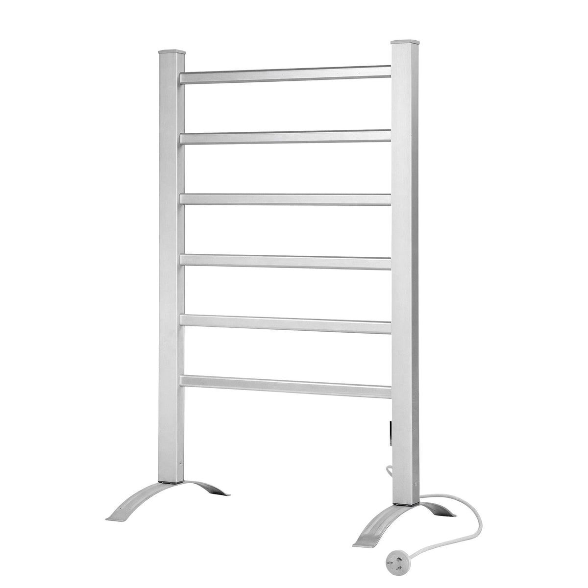 Devanti Electric Heated Towel Rail Rack 6 Bars with Timer Clothes Dry Warmer
