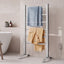 Devanti Electric Heated Towel Rail Rack 6 Bars with Timer Clothes Dry Warmer