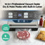 Devanti Food Vacuum Sealer Machine Auto Seal Slide Cutter 9 Modes Marinate Black