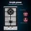 Devanti Gas Cooktop 30cm 2 Burner Silver
