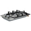 Devanti Gas Cooktop 30cm 2 Burner Silver