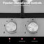 Devanti Gas Cooktop 30cm 2 Burner Silver