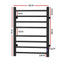 Devanti Heated Towel Rail 8 Square Bars with Timer Electric Heater Warmer Rack