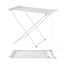 Devanti Heated Towel Rail Electric Clothes Airer Foldable Drying Rack 8 Bars