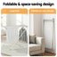 Devanti Heated Towel Rail Electric Clothes Airer Foldable Drying Rack 8 Bars