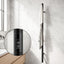 Devanti Heated Towel Rail with Timer Vertical Electric Heater Warmer Rack Black