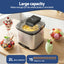 Devanti Ice Cream Maker Slushie Machine 2L Homemade Gelato Sorbet Sliver