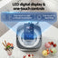 Devanti Ice Cream Maker Slushie Machine 2L Homemade Gelato Sorbet Sliver