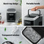 Devanti Ice Maker Machine Portable 12kg Countertop w/Self Cleaning 1.3L Black
