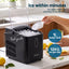 Devanti Ice Maker Portable Ice Machine Countertop Bullet Cube 12KG Black