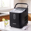 Devanti Ice Maker Portable Ice Machine Countertop Bullet Cube 12KG Black