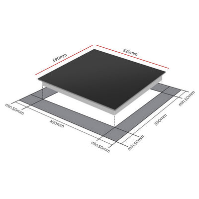 Devanti Induction Cooktop 60cm Electric Cooker
