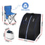 Devanti Portable Steam Sauna Tent 1000W 2L Steamer Pot Personal Home SPA Timer