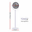 Devanti Rechargeable Pedestal Fan, 4000mAh Battery 5 Speed 4 Height, White
