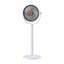 Devanti Rechargeable Pedestal Fan, 4000mAh Battery 5 Speed 4 Height, White