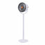 Devanti Rechargeable Pedestal Fan, 4000mAh Battery 5 Speed 4 Height, White
