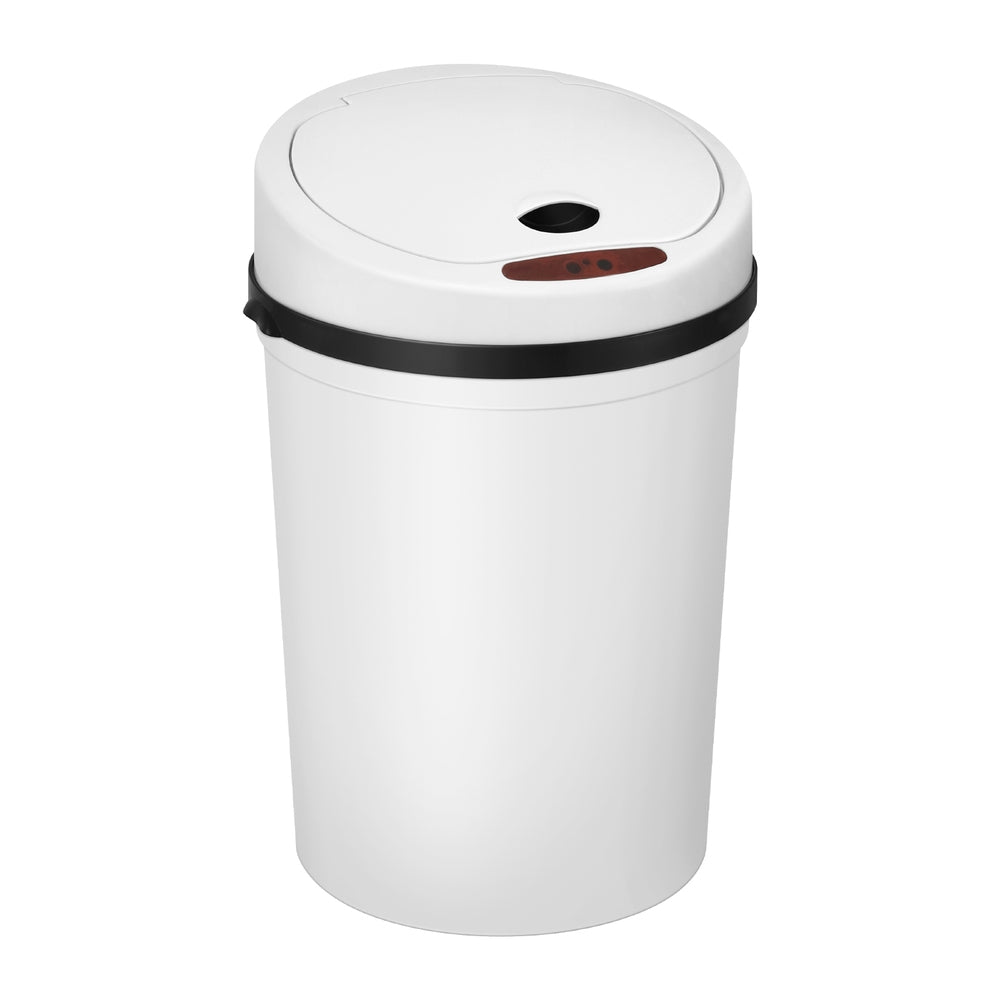 Devanti Sensor Bin Motion Rubbish Bins Kitchen Automatic Trash Can White 9L