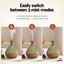Devanti Ultrasonic Aroma Diffuser Aromatherapy 400ml LED Lights Iron Humidifier Forest Light wood grain