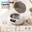 Devanti Ultrasonic Cleaner 700mL 48kHz Jewellery Cleaning Machine with Stainless Steel Tank White