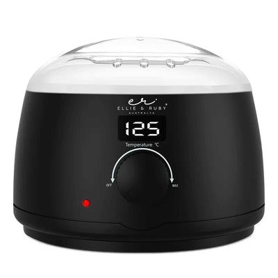 Ellie & Ruby 500ml Automatic Wax Warmer Pot - Electronic Wax Heater Black