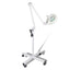 Ellie & Ruby 5x Magnifying Floor Lamp - Glass Lens Light and Wheeled Stand White