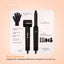 Ellie & Ruby 7-in-1 Hot Air Hair Styler 1400W Dryer Brush Curler Black