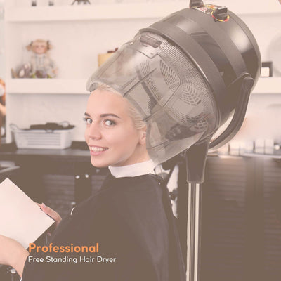 Ellie & Ruby Free Standing Hair Dryer Hood - Adjustable Salon Hairdryer