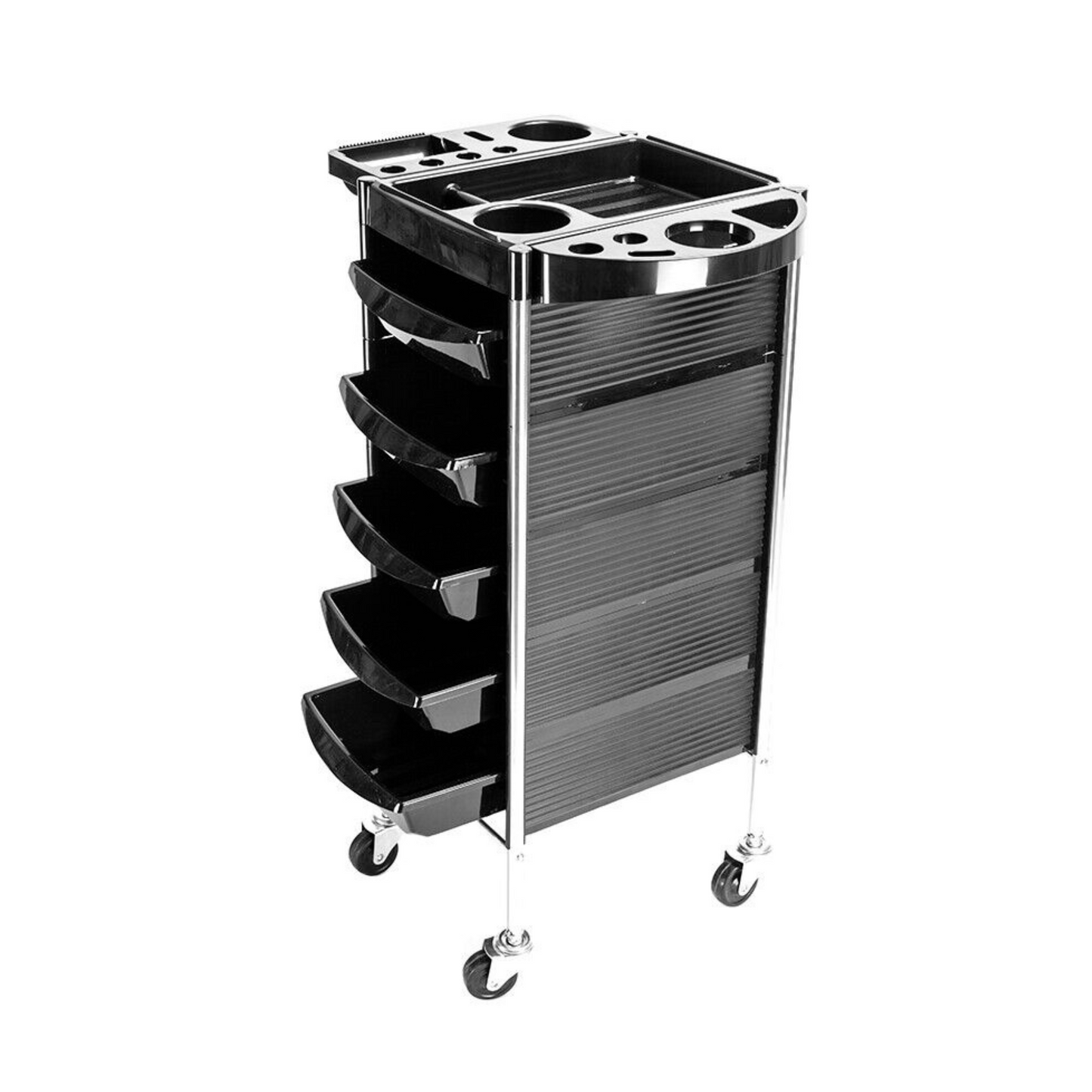 Ellie & Ruby Hairdressing Trolley 5 Drawer Hair Salon Beauty Rolling Cart
