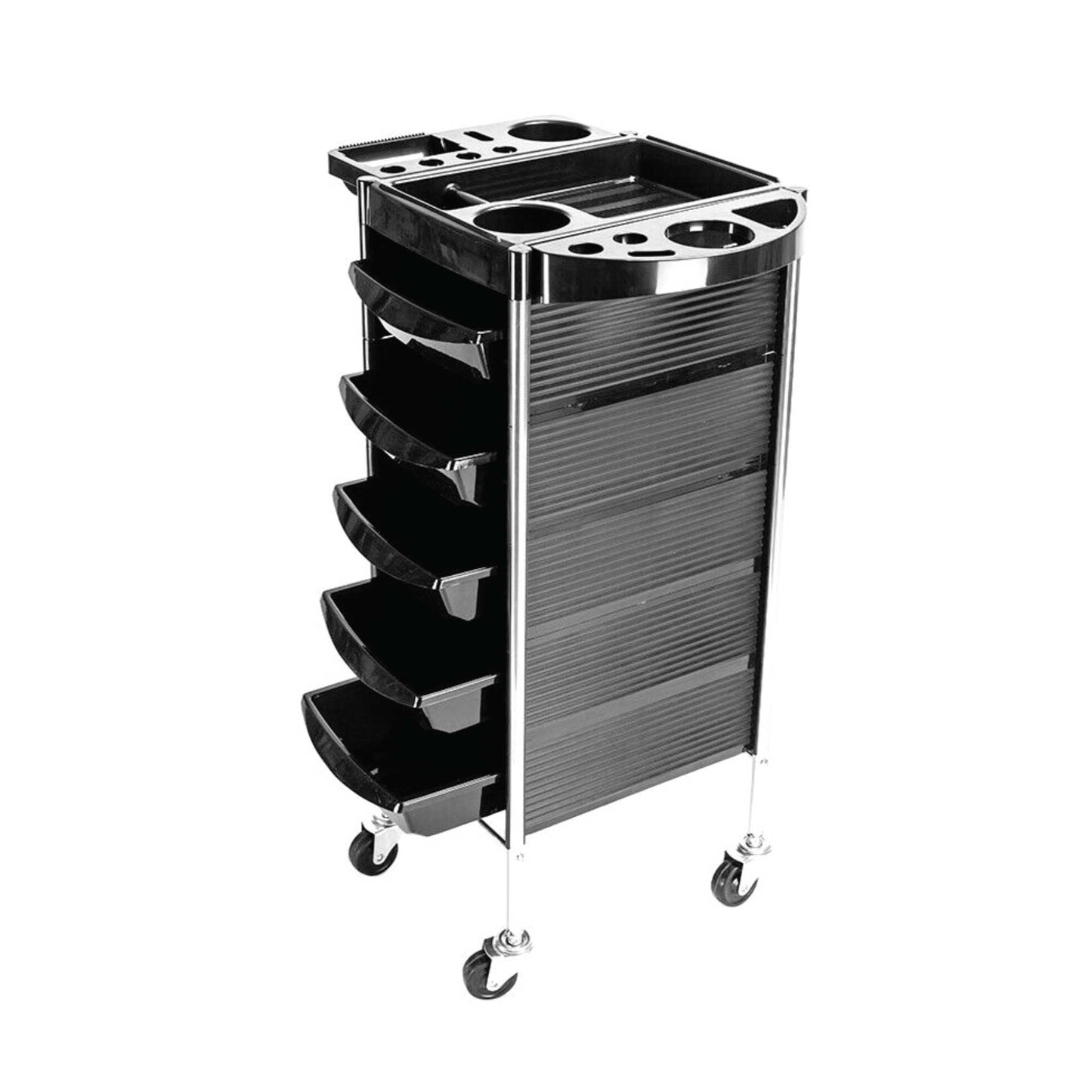 Ellie & Ruby Hairdressing Trolley 5 Drawer Hair Salon Beauty Rolling Cart