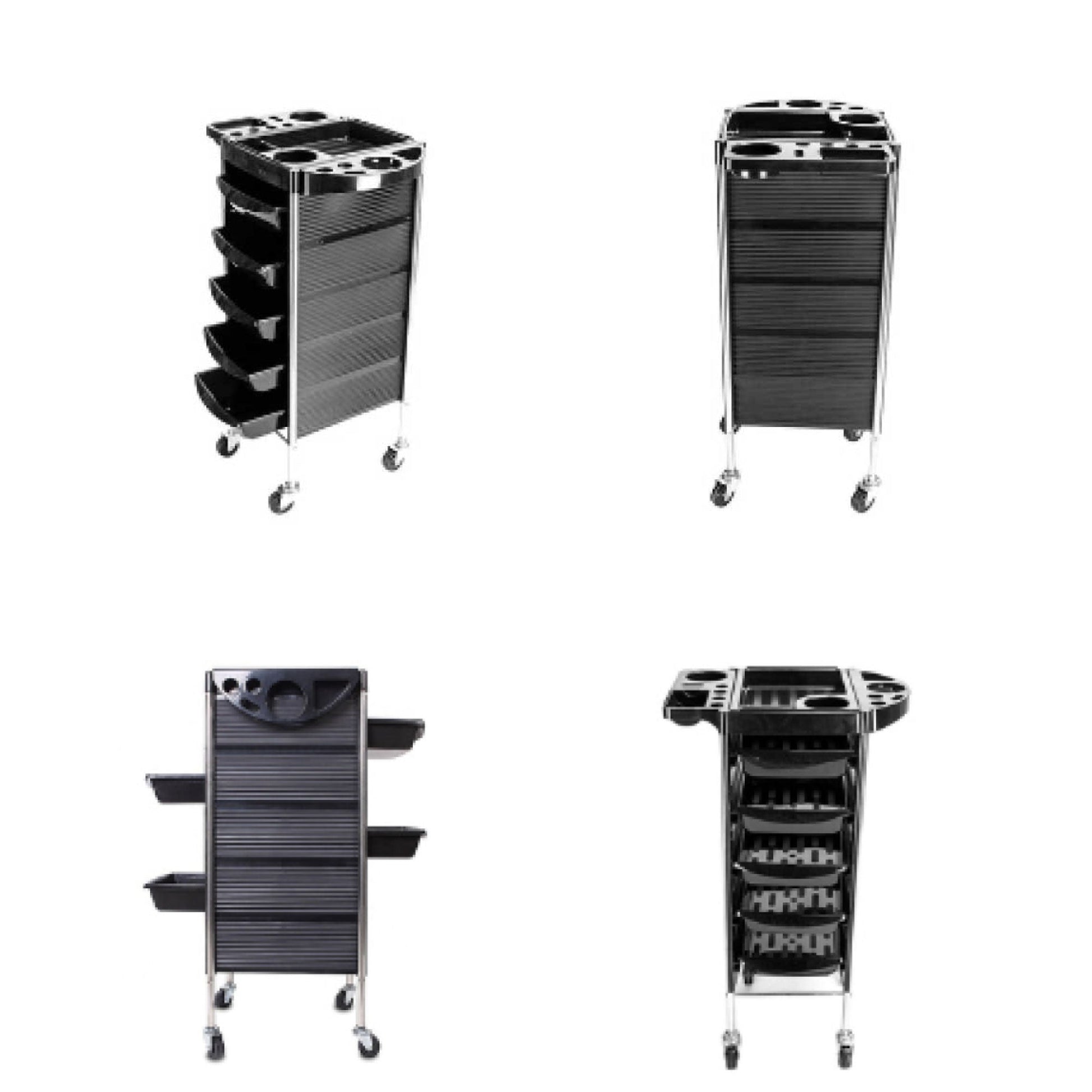 Ellie & Ruby Hairdressing Trolley 5 Drawer Hair Salon Beauty Rolling Cart