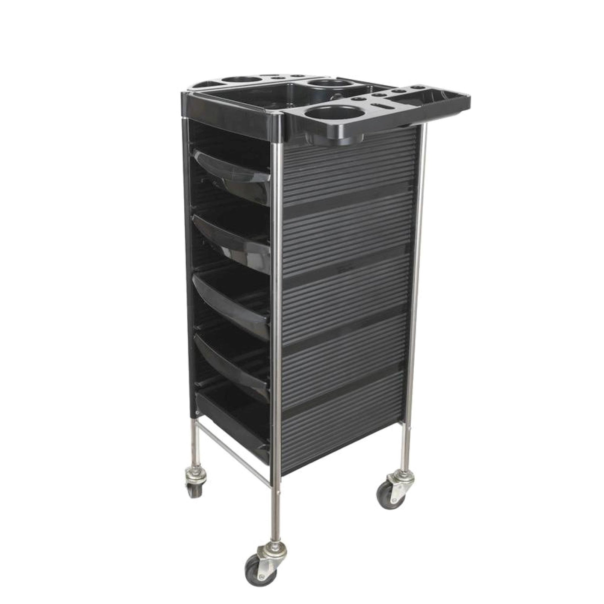Ellie & Ruby Hairdressing Trolley 5 Drawer Hair Salon Beauty Rolling Cart