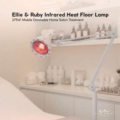 Ellie & Ruby Infrared Heat Floor Lamp 275W Mobile Dimmable Home Salon Treatment