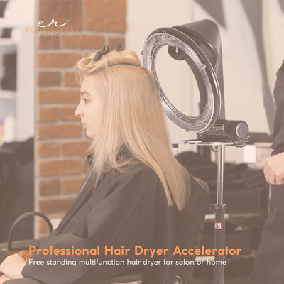 Ellie & Ruby Standing Hair Dryer Accelerator - 360 Rotating Halo Rolling