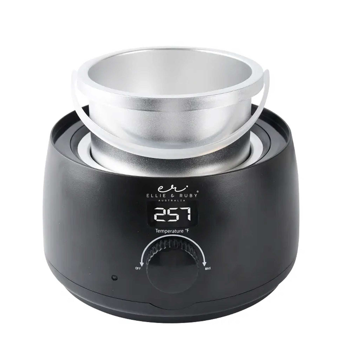 Ellie and Ruby 500ml Automatic Wax Warmer Pot - Electronic Wax Heater Black