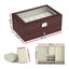 Embellir 12 Grids Watch Box Organizer Case Jewelry Display Storage Showcase