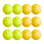 Everfit 12PC Pickleballs Set 40-Hole Design Indoor Outdoor Durable PE Balls Green/Yellow