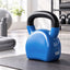 Everfit 16kg Kettlebell Cast Iron Weightlifting Bench Dumbbells Kettle Bell Blue