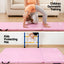 Everfit 180x60cm Gymnastics Mats Folding Exercise Floor Mat Portable 3 Fold Tumbling Mat Pink
