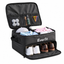 Everfit 2-Tier Car Boot Organiser Storage Bag Trunk Organiser with Ventilated Compartment Black