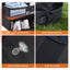 Everfit 2-Tier Car Boot Organiser Storage Bag Trunk Organiser with Ventilated Compartment Black