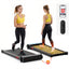Everfit 2 in 1 Walking Pad Treadmill Dual-Sided Under Desk Treadmills with Foot Massage for Home Gym with App Control Black