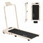 Everfit 3 in 1 Walking Pad Treadmill 12% Incline Foldable Under Desk Treadmills for Home 38cm Beige