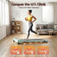 Everfit 3 in 1 Walking Pad Treadmill 12% Incline Under Desk Treadmills for Home Gym 40cmBelt Green